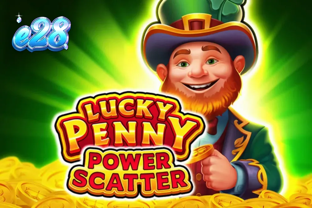 Tampilan antarmuka seluler Lucky Penny Power Scatter dengan latar belakang hutan Irlandia