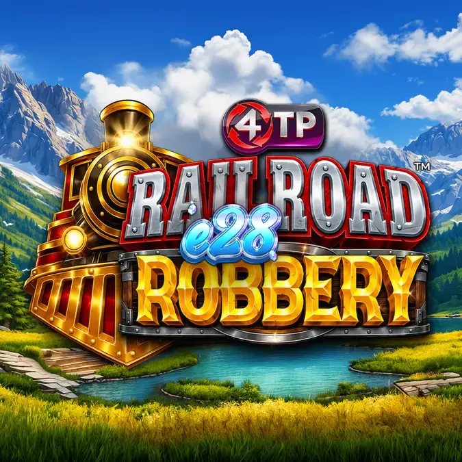 Tampilan visual slot Railroad Robbery dengan tema perampokan kereta api